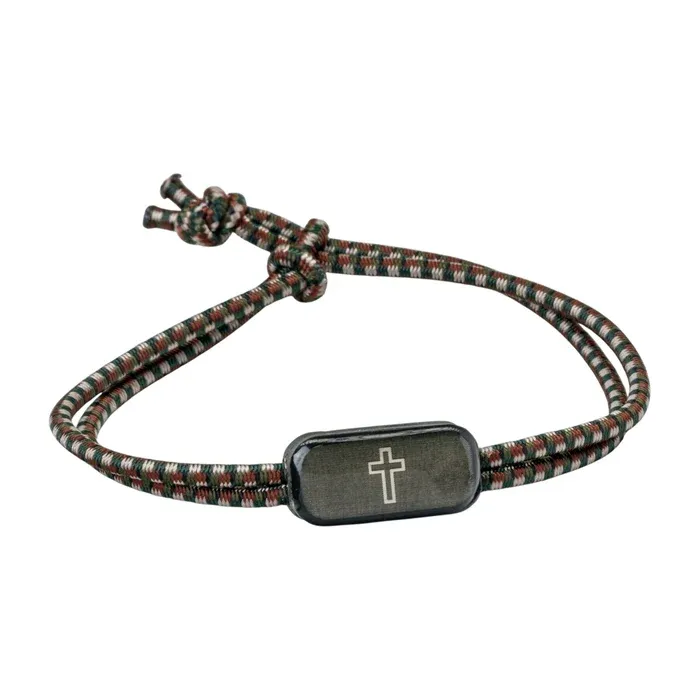 Tap to Pray®  Onyx + Cross Tactical Bracelet