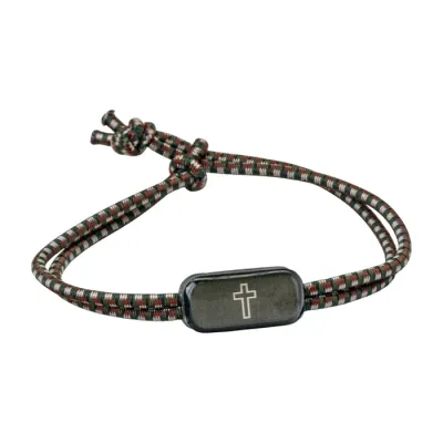 Tap to Pray®  Onyx + Cross Tactical Bracelet