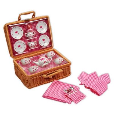 Buttery Fly Tea Set Basket