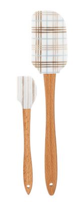 Plaid &amp; Stripe Spatula Set of 2