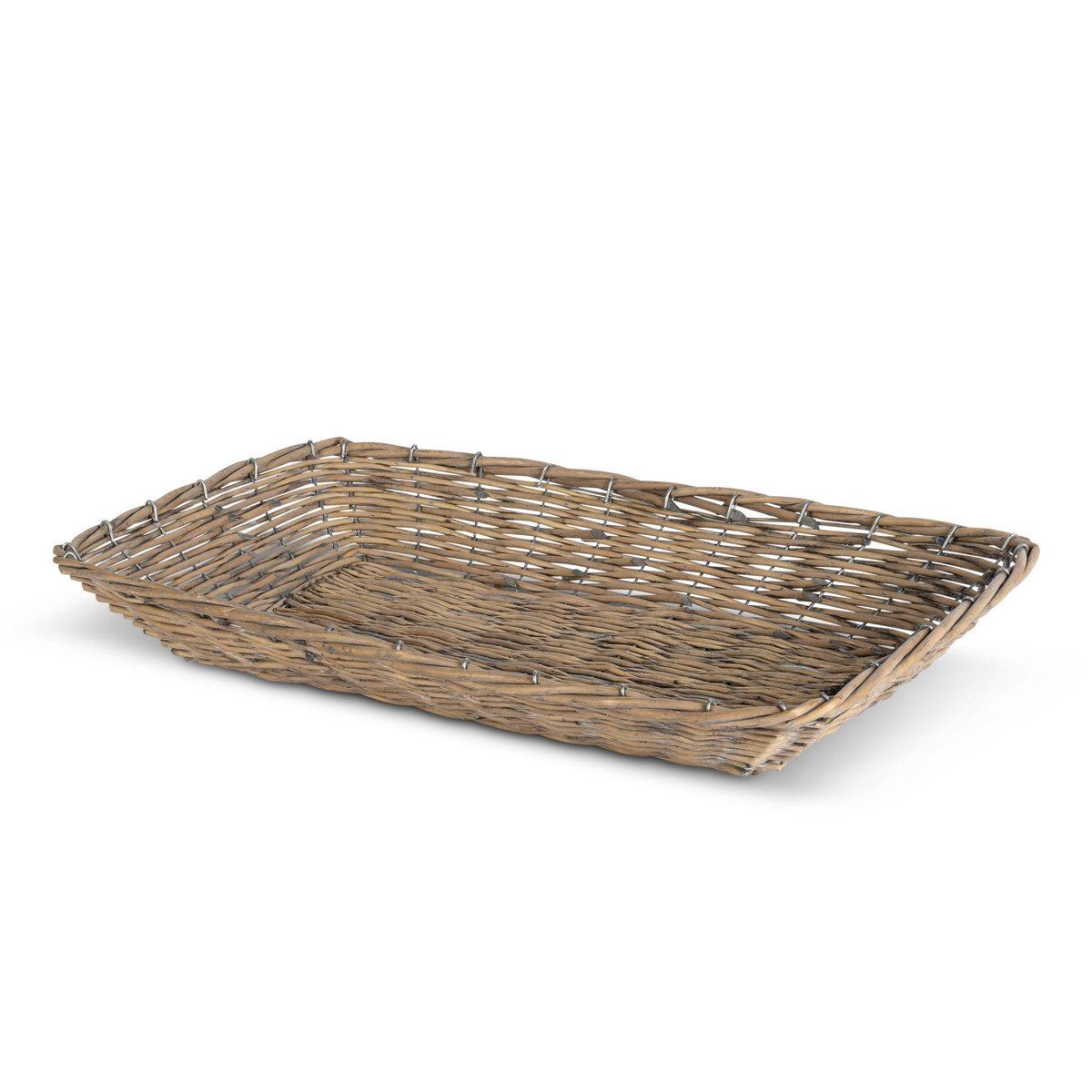 Woven Willow Tray LG