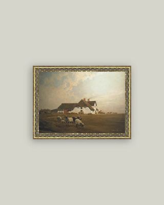 Farmhouse East Frisia Vintage Framed Antique Style Wall Art Sign