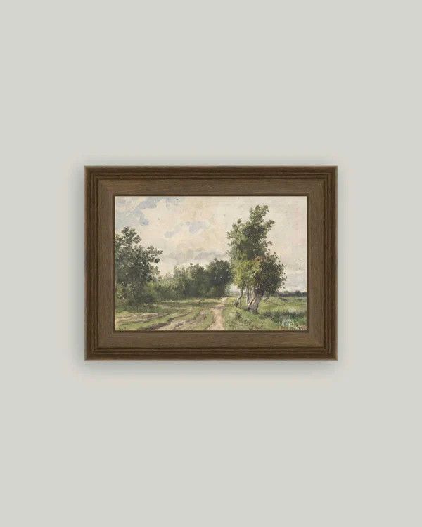 Provence Landscape | Vintage Framed Art Print