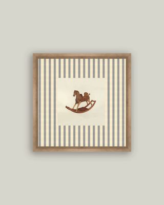 Toymaker Horse Vintage Framed Antique Style Wall Art Sign