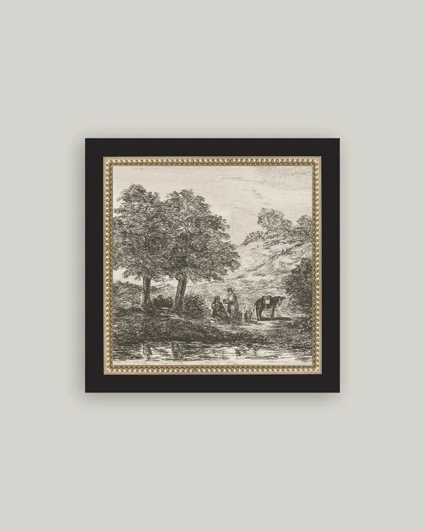 Family Tree Vintage Framed Antique Style Wall Art