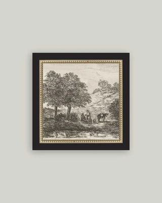 Family Tree Vintage Framed Antique Style Wall Art