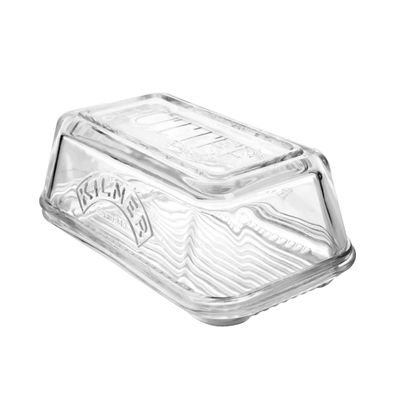 Glass Butter Dish and Lid