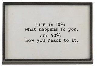 Metal &amp; Glass Frame w/Easel Life is 10%