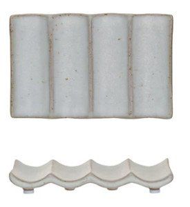 Stoneware Soap Dish, Cream
