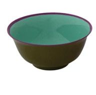 Enameled Pinch Pot Green