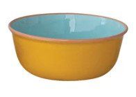 Enameled Bowl Yellow