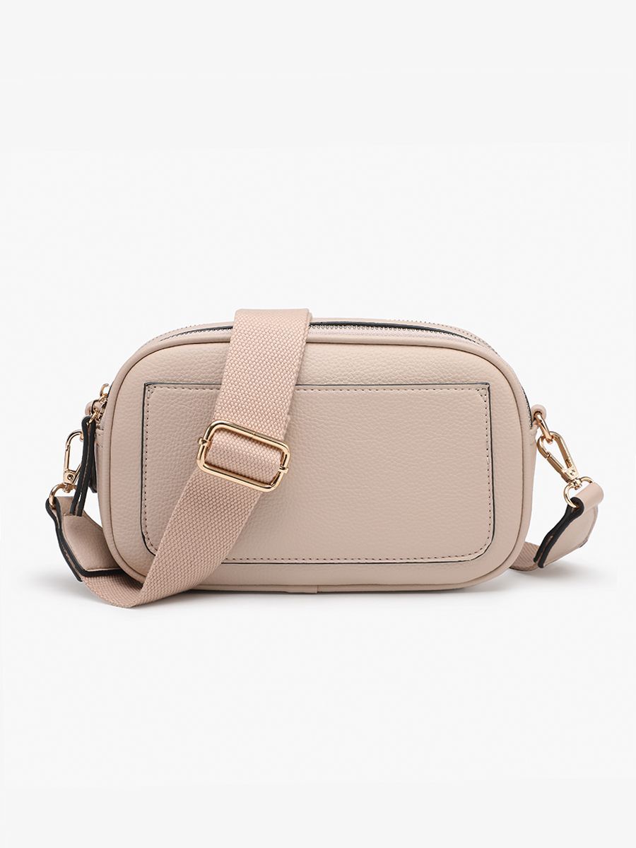 Sky Vegan Belt Bag/Crossbody Parchment