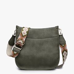 Chloe Vegan Crossbody, Color: Olive
