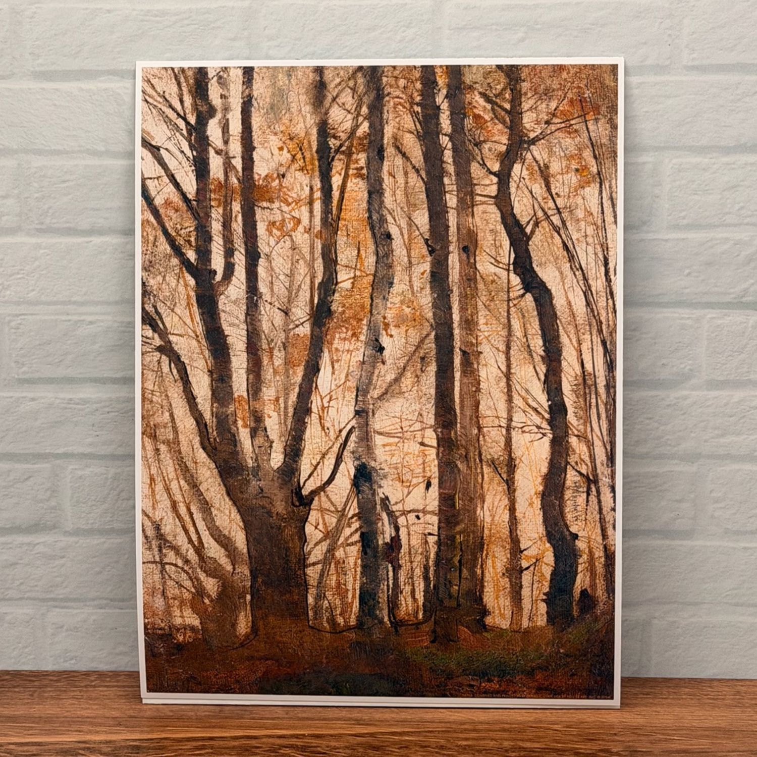 You Be Are Watercolor Print Wall Art Autumn Woodland