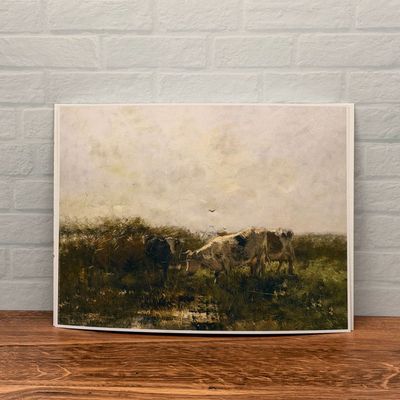 You Be Are Oil Print Wall Art Collection Marshland Cows