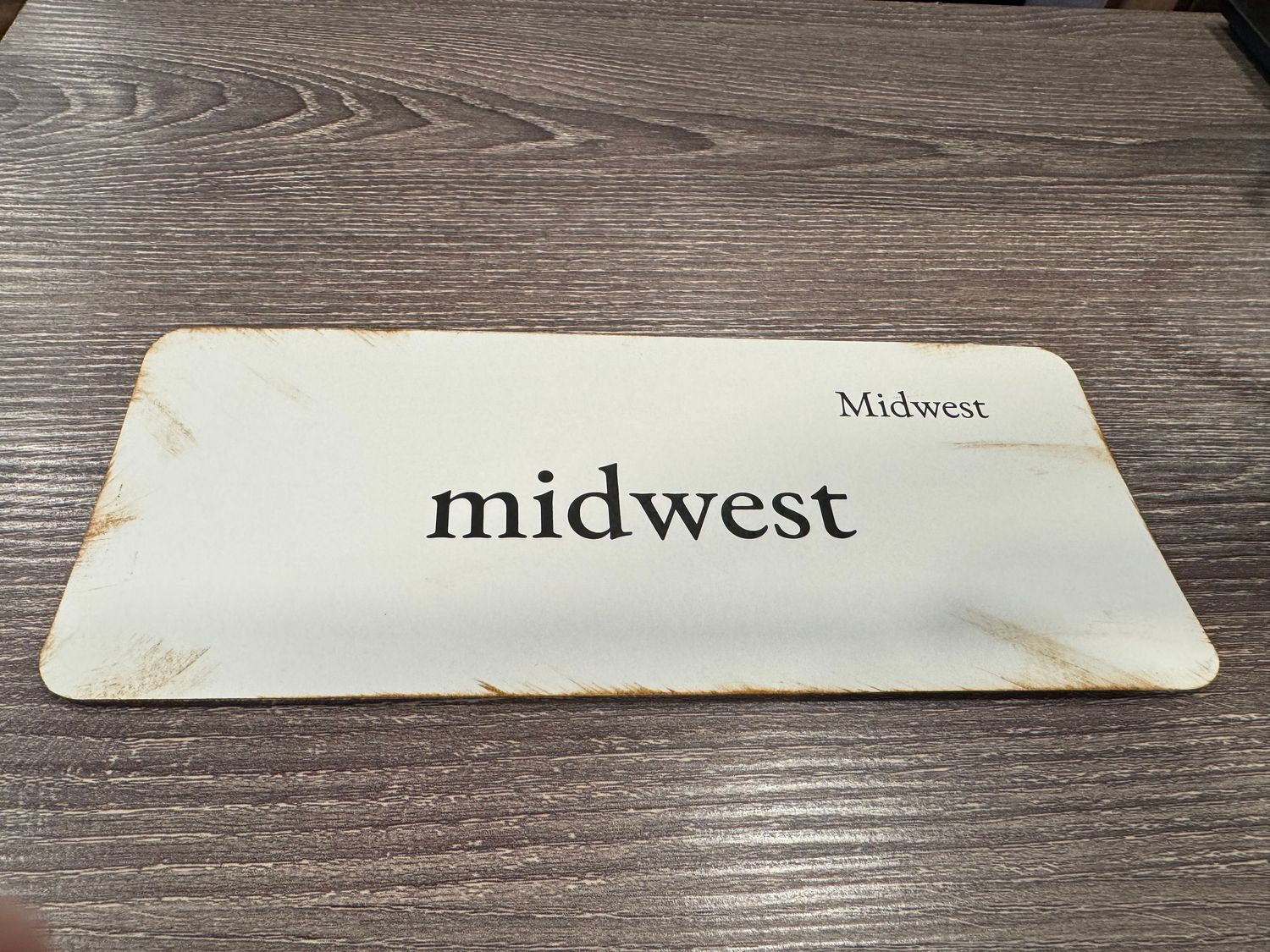 Handmade Vintage Inspired Midwest Flashcard
