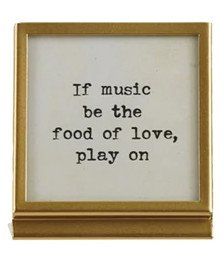 Metal &amp; Glass Frame w/Easel If Music