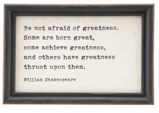 Wood Framed Wall Decor with Saying, Black &amp; White Full of magic - W.B. Yeats