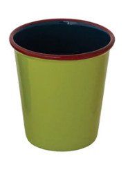 Enameled Shot Glass Light Green