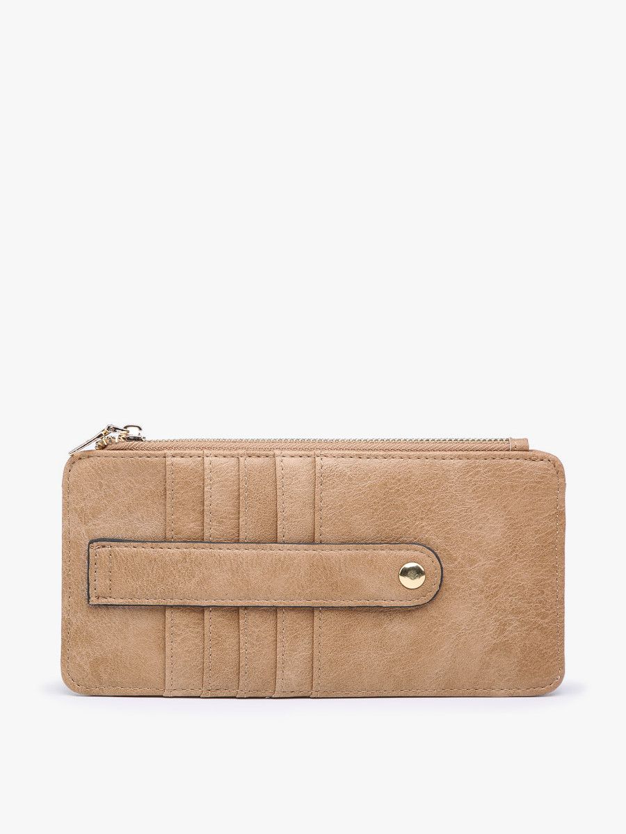 Saige Vegan Wallet, Color: Mocha