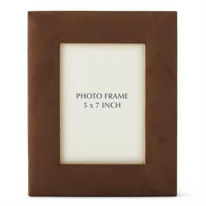 Tan Suede Photo Frame 5x7