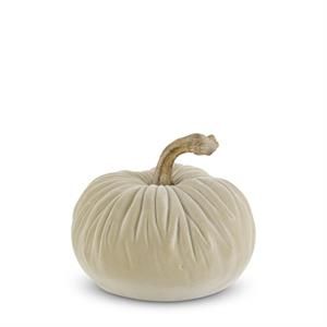 Taupe Velvet Pumpkin 3”