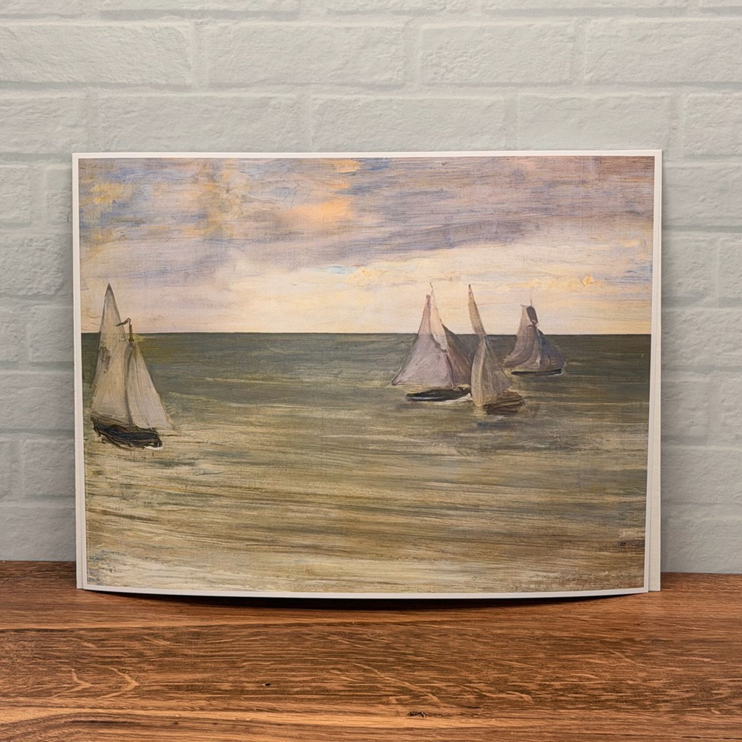 Sailboats Seascape Oil Print