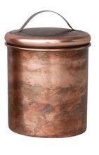 Stainless Steel Canister, Copper Finish, SM