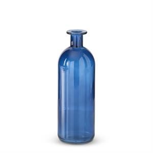 Blue Glass Bottle 8” #2