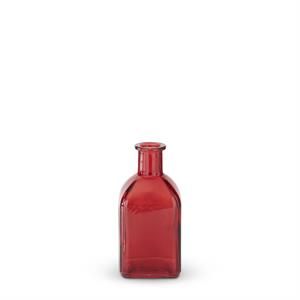 Red Glass Bottle 5.25”