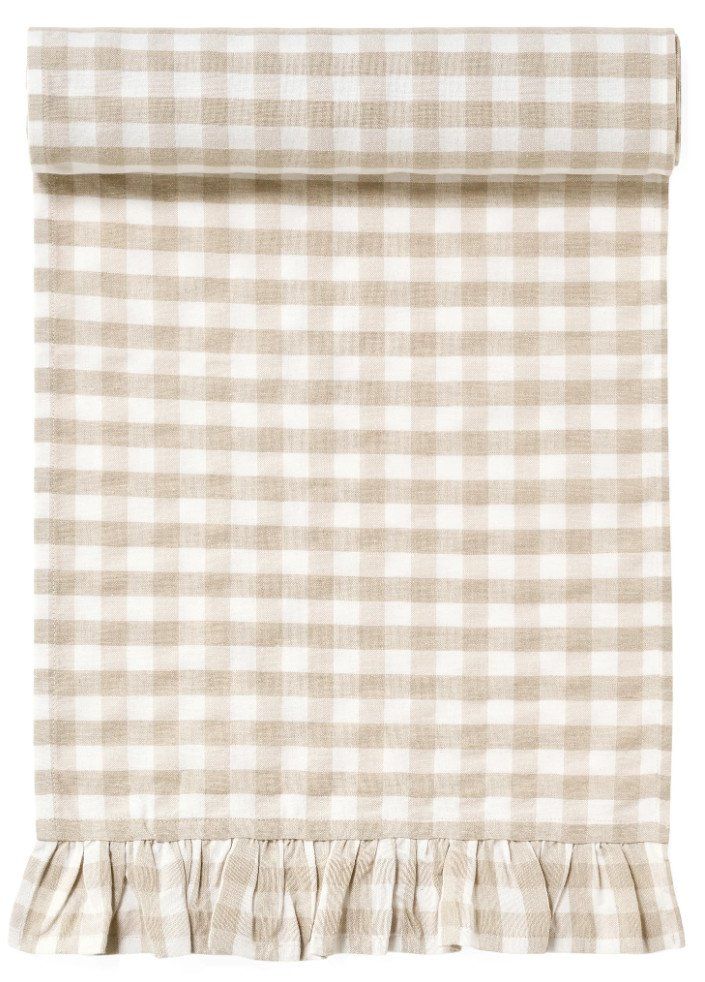 Table Runner Gingham w/Frills