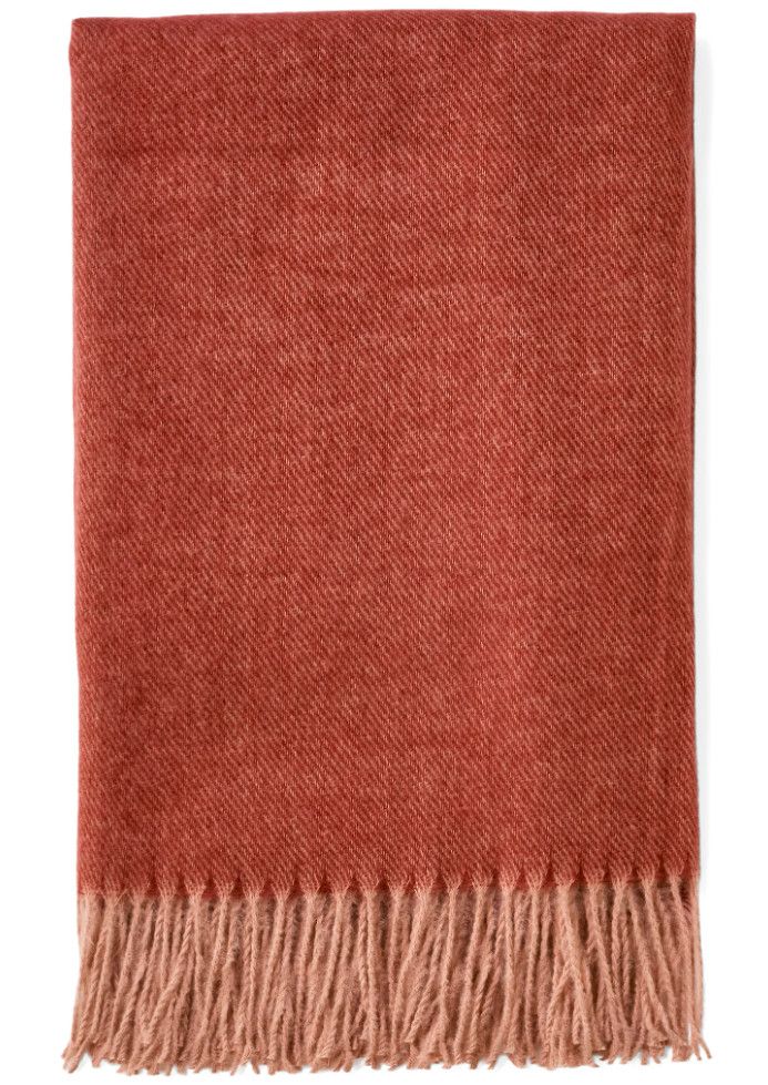 Throw w/Fringe Burgundy 50x60