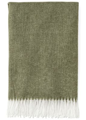 Throw w/Fringe Green 50x60