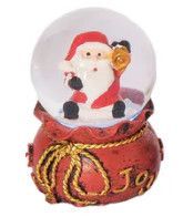 Mini Snow Globe Santa