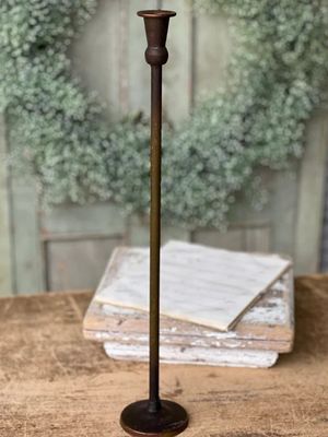 Maglia Antique Brass Candle Holder  21”