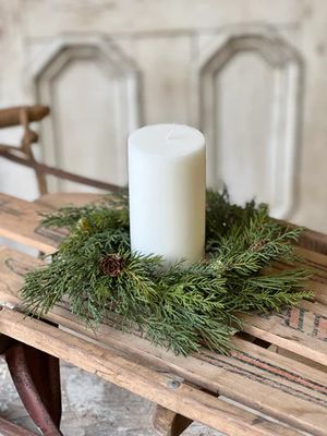 Telluride Spruce Candle Ring 4.5”