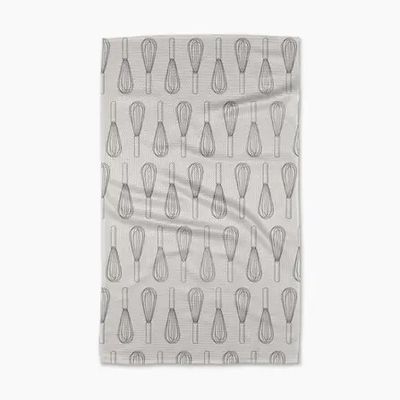 Kitchen Whisks Geometry Tea Towel