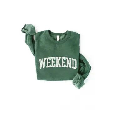 Weekend Sweatshirt, Color: Heather Forest, Size: SM
