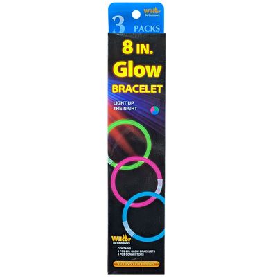 Glow Bracelet 8" 3 Pk