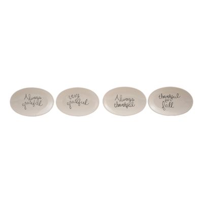 Stoneware Gratitude Plate