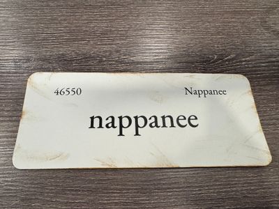 Handmade Vintage Inspired Nappanee Flashcard