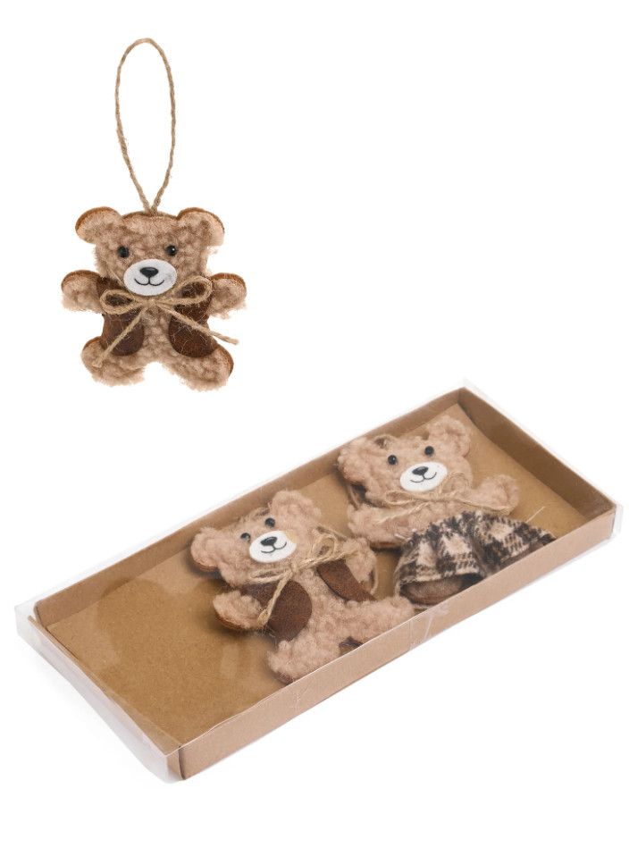 Bear Ornaments Set of 3