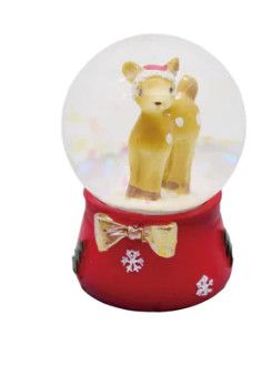 Mini Snow Globe w/Deer