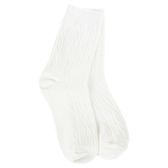Cable Mini Crew Socks