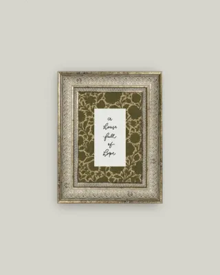 A House Full of Hope: Vintage Framed Canvas 5"x7"