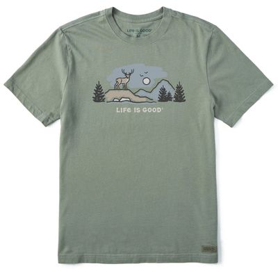 Life is Good Men’s White Tail Buck Vista Tee