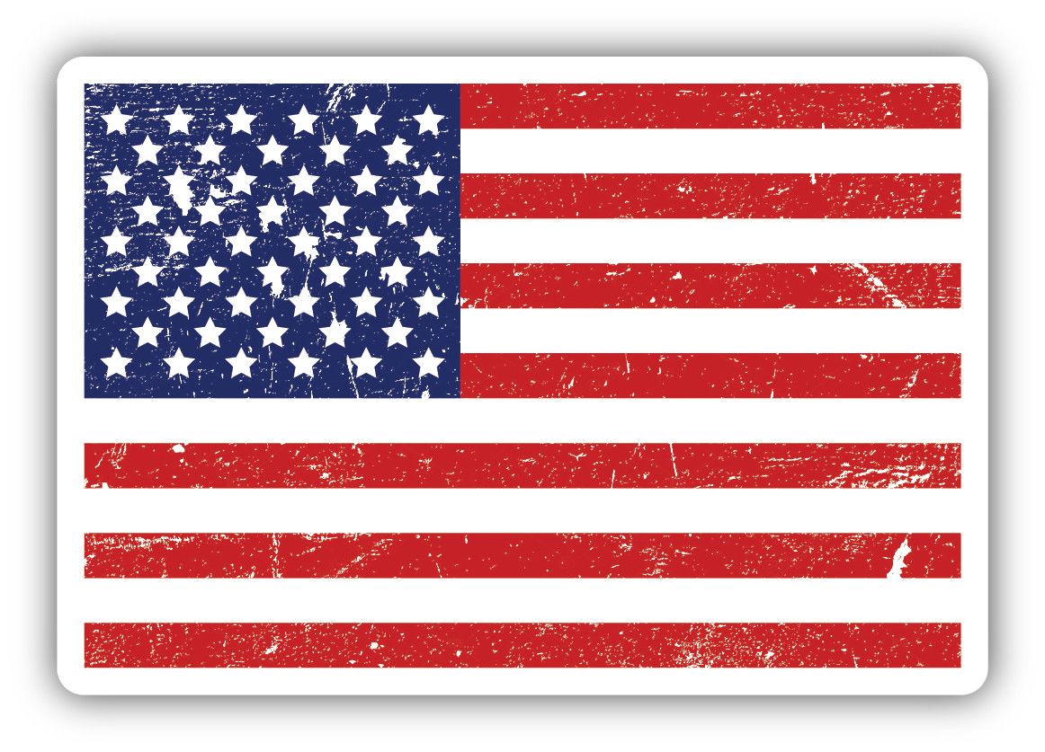 American Flag Sticker