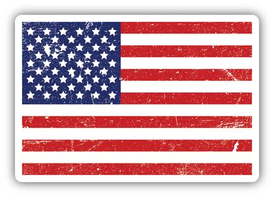 American Flag Sticker