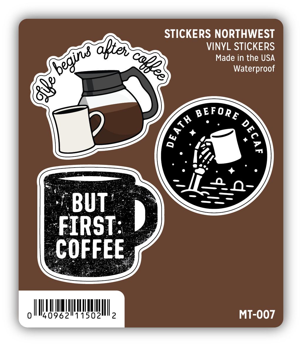 Coffee Stickers (3 pack)