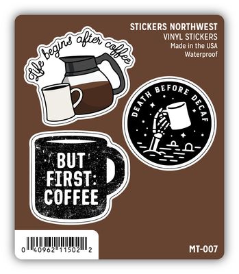 Coffee Stickers (3 pack)